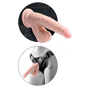 Dildo 3D Cu Testicule 21cm Thumb 1