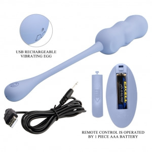 Pretty Love Leshy Blue — Ou Vibrant Compact, Telecomandă Albastru Thumb 6