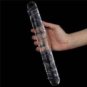 Dildo Dublu 30cm Flawless Transparent Thumb 3