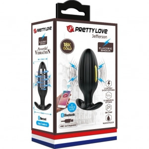 Pretty Love Jefferson — Dop Anal 12 Vibrații + 3 Electro Negru Thumb 17