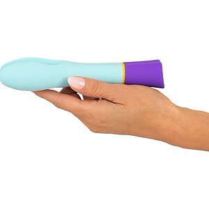 Bunt Double Vibrator Dublu 10 Moduri Reîncărcabil Albastru Thumb 5