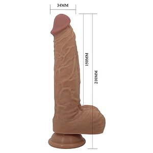 Pretty Love Jonathan – Vibrator Realist 21 cm, 3+3 Funcții Thumb 3
