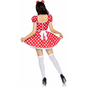Rochie Leg Avenue Polka Dot Roșu L Thumb 1