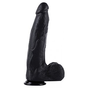 Dong XXL 32 cm Negru – Dildo Realist PVC cu Bază Largă