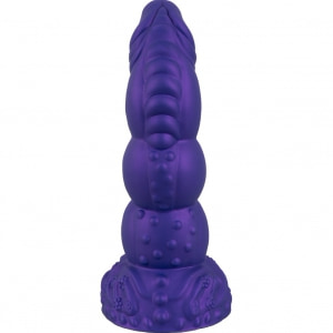 Demonul Dorinței — Dildou siliconic 22,5 cm cu Ventuză Mov Thumb 3