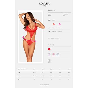 Body Obsessive Lovlea Roșu S-M Thumb 4