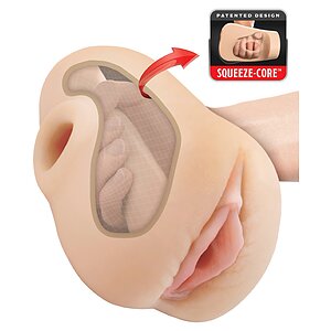 Pipedream Masturbator Squeeze cu Vibrații Thumb 2