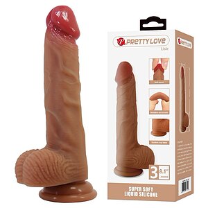 Pretty Love Lisle 8.1 Dildo Din silicon cu Bază Ventuză Thumb 1