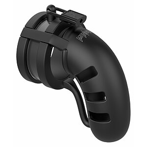 Cușcă de Castitate Man Cage Silicon Model 19 Negru Thumb 1