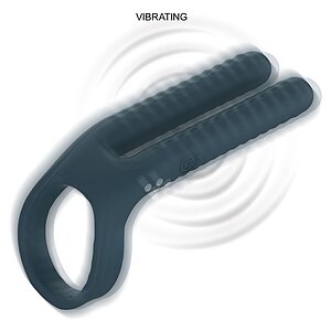 FUSHION Vibrating Couple Ring Albastru Thumb 3