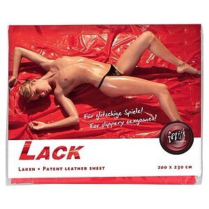 Cearceaf Din Vinil Roșu 200x230 cm — Luciu Intens Thumb 3