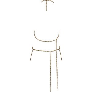 Cottelli Collection – Lanț De Corp Sofisticat Auriu Thumb 4