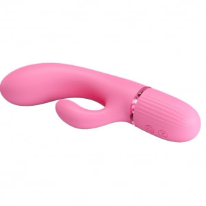 Pretty Love Marski Pink - Vibrator Rabbit 10 Funcții, USB Roz Thumb 3