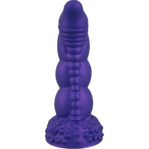 Demonul Dorinței — Dildou siliconic 22,5 cm cu Ventuză Mov Thumb 2