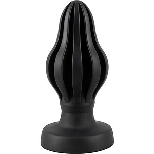 ANOS Super Soft Plug Anal 7 cm — Ventuză, Fixare Hands-free Negru Thumb 1
