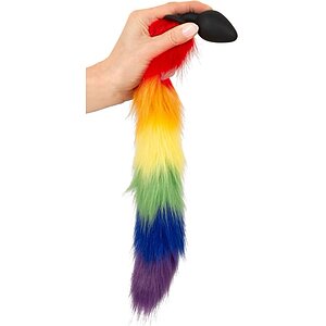 Plug Anal You2Toys cu Coadă Pufoasă Rainbow 42 cm Thumb 5
