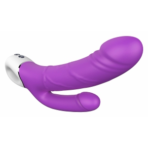 DualPulse Pro 2 Vibrator Dublu Toyz4lovers Reîncărcabil Mov Thumb 2