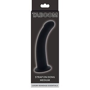 Dildo Strap-On Dong Medium Negru Thumb 1