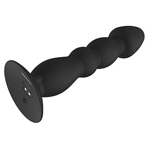 Plug Anal Vibrant ToyJoy Large — 17 cm, Reîncărcabil Negru Thumb 3