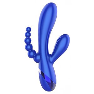 Triple Love Vibrator Albastru Thumb 3