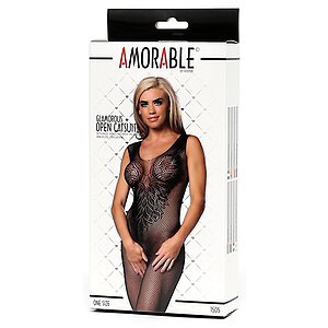 Open Catsuit Amorable Angel Wings Negru S-L Thumb 2