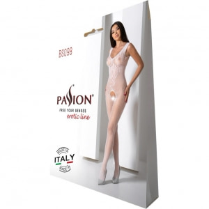 Catsuit Passion BS098 Alb S-L Thumb 2