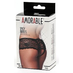 Chilot Amorable Open Back Charlotte Negru S-L Thumb 4