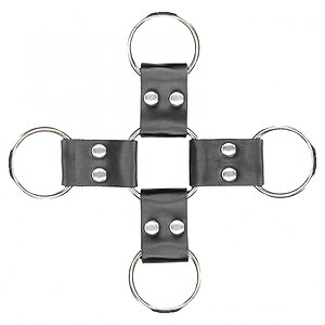 Leather Hand And Legcuffs Negru Thumb 9