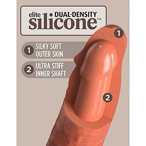 Dildo Silicon Dual-density 22cm Ventuză Puternică Thumb 1
