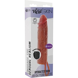 Hydrated Skin Penis Silicone Sleeve Vibrating 20 cm Thumb 5