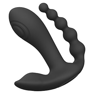 Vibrator Pulse Wave And Vibrating Dublă Acțiune Negru Thumb 2