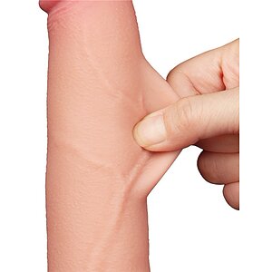 LoveToy Sliding Skin Dildo 20 cm – Realist, Ventuză Thumb 8