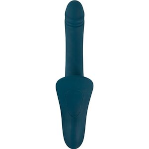 Set Strap-On You2Toys — 7 Moduri, Reîncărcabil Albastru Thumb 2