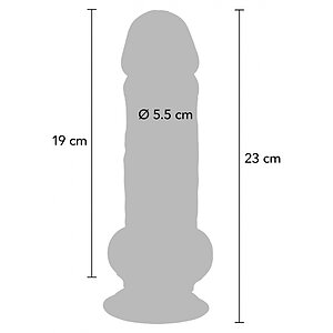 ToyJoy Deluxe Dildo densitate duală 23cm Thumb 1
