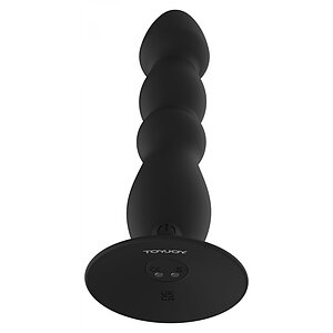 Plug Anal Vibrant ToyJoy Large — 17 cm, Reîncărcabil Negru Thumb 2