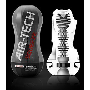 TENGA Air Tech Squeeze Strong, Intensitate Puternică Negru Thumb 1