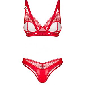 Set Obsessive Aliosa 2 Piese Roșu L-XL Thumb 3