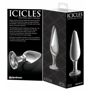 Anal Plug de Sticlă Icicles 26 Transparent Thumb 1