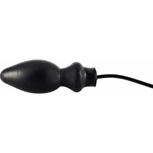 Anal Plug Latex Gonflabil 19.5cm Negru Thumb 5