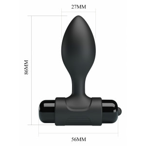Anal Plug Pretty Love Vibra Negru Thumb 6