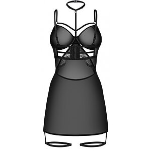 Chemise Obsessive Arrowel Negru L-XL Thumb 2