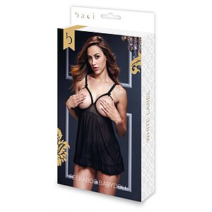 Babydoll Baci Estella Negru XL-2XL Thumb 2