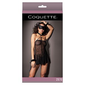 Babydoll Coquette Kitty Leopard Negru S-L Thumb 2