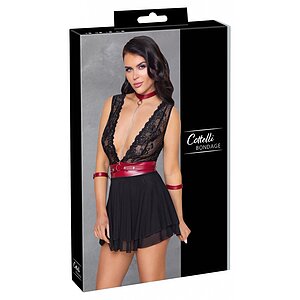 Babydoll Cottelli Collection Anya Negru S Thumb 6