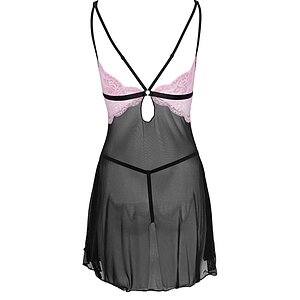 Babydoll Cottelli Collection Nicole Negru L Thumb 3