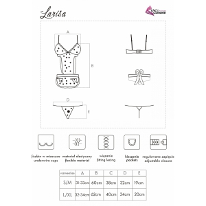 Babydoll LivCo Larisa Negru L-XL Thumb 1