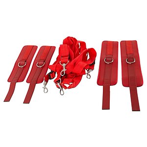 Bed Restraint Set Bad Kitty Roșu Thumb 4