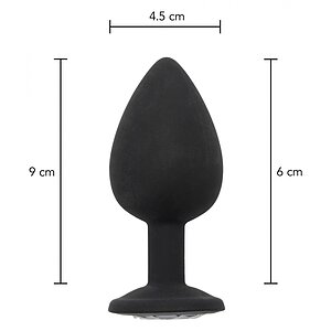 Bijuterie Pentru Fund Cu Diamant Mare Negru Thumb 2