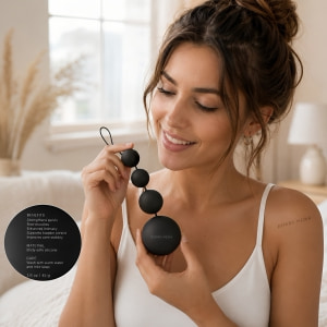 Bile Anale Deluxe Vibro Negru Thumb 5