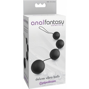 Bile Anale Deluxe Vibro Negru Thumb 5